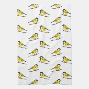 Linge De Cuisine Illustration du Motif d'oiseau magnifique