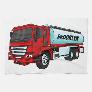 Linge De Cuisine Illustration du transport de carburant par camion-