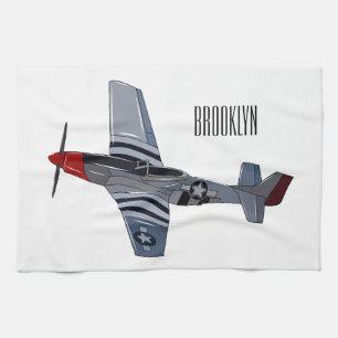 Linge De Cuisine Illustration d'un avion de chasse-bombardier