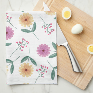 Linge De Cuisine Illustration florale