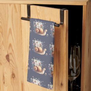 Linge De Cuisine Illustration florale pastel de courriel mignon esc