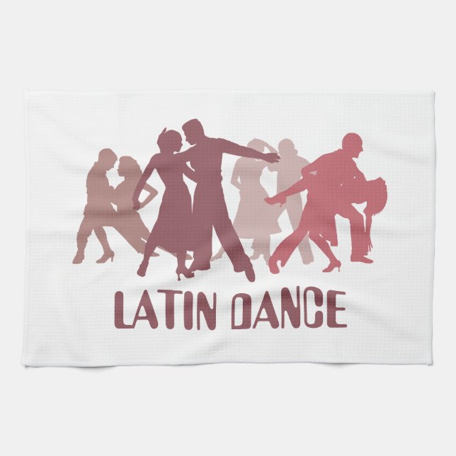 Linge De Cuisine Illustration latine de danseurs (Horizontal)