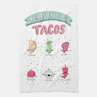 Linge De Cuisine Illustration mignonne de taco
