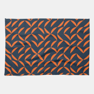 Linge De Cuisine Illustration ondulée orange, cool, moderne, tendan