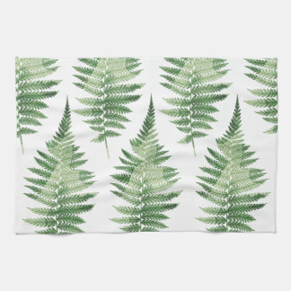 Linge De Cuisine Illustration végétale minimaliste de la fougère ve