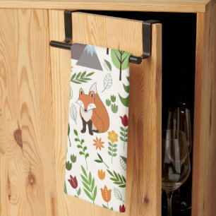 Linge De Cuisine Illustrations de style scandinave sur Motif crème