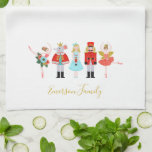 Linge De Cuisine Illustrations des personnages de noisette de Noël<br><div class="desc">Design de Noël gai et aéré inspiré par le célèbre ballet de 1892 "The Nutcracker" de Pyotr Ilyich Tchaikovsky,  un classique de vacances avec une touche moderne et fantaisiste.</div>