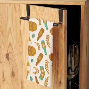 Linge De Cuisine Image à motif représentant divers pains 