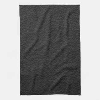 Linge De Cuisine Image de cuir noir