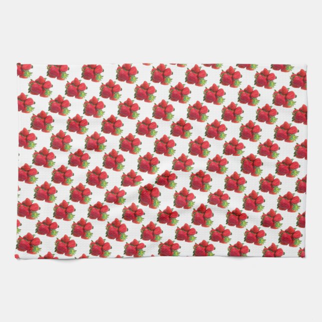 Linge De Cuisine Image de fraises de rêve profondes (Horizontal)