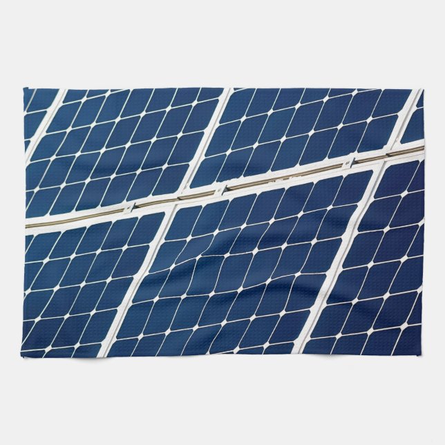 Linge De Cuisine Image d'un panneau de puissance solaire drôle (Horizontal)