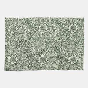 Linge De Cuisine Impression d'art floral vert souci de William Morr