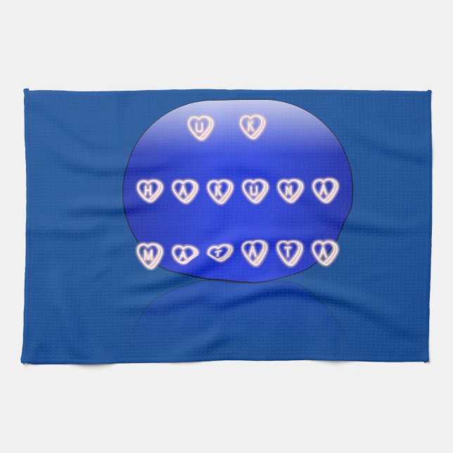 Linge De Cuisine Impression d'art Hakuna Matata (Horizontal)