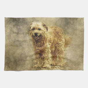 Linge De Cuisine Impression de Chien Peint