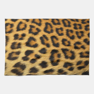 Linge De Cuisine Impression de fourrure Leopard