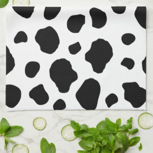 Linge De Cuisine Impression De Vache, Motif De Vache, Spots De Vach