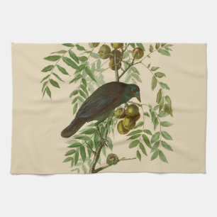 Linge De Cuisine Impression d'oiseau Grackle violet d'Audubon Botan