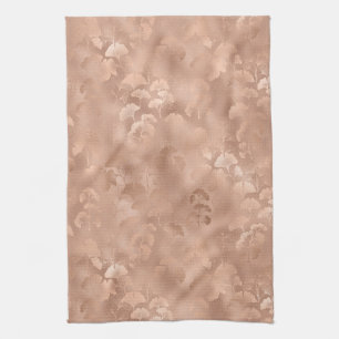 Linge De Cuisine Impression élégante de feuillage de Ginkgo rose bo
