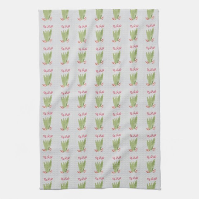 Linge De Cuisine Impression florale minuscule (Vertical)