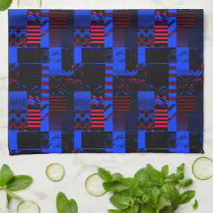 Linge De Cuisine Impression géométrique afrocentrique 