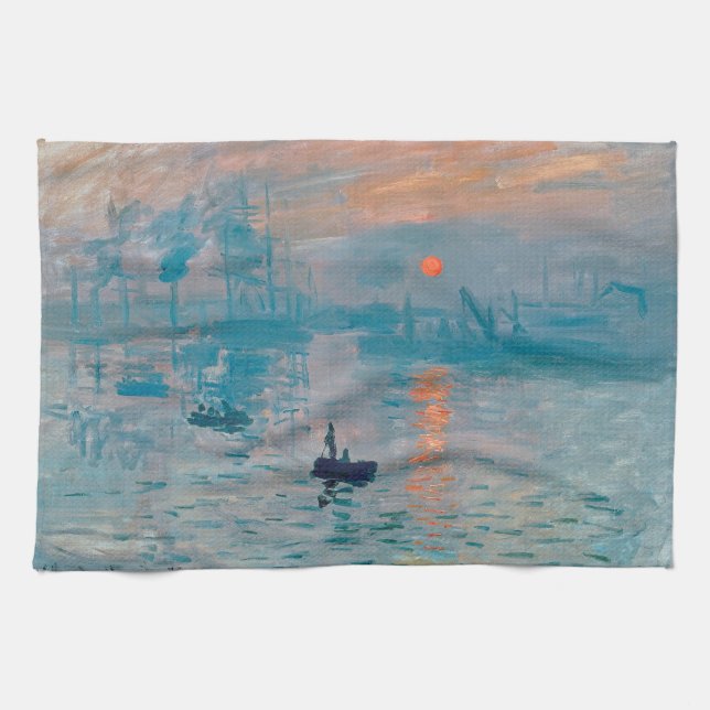 Linge De Cuisine Impression Sunrise Claude Monet (Horizontal)