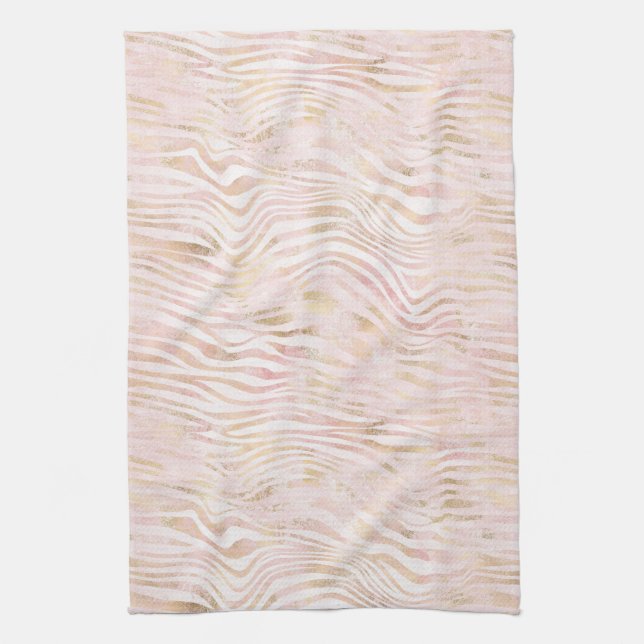 Linge De Cuisine Impression Zebra Or Glam Rose (Vertical)