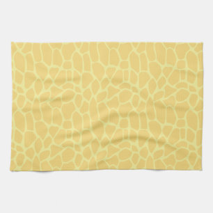 Linge De Cuisine Imprimer Giraffe Jaune