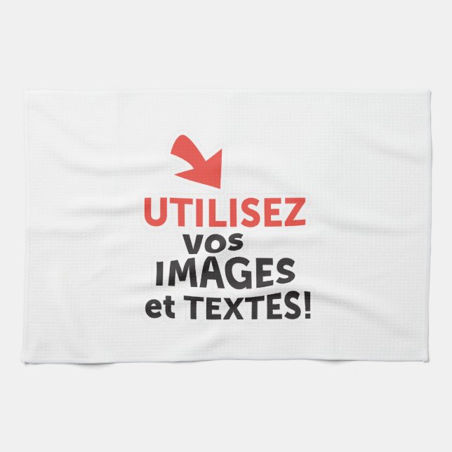Linge De Cuisine Imprimez vos conceptions en ligne en français (Horizontal)