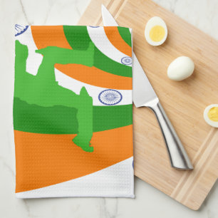 Linge De Cuisine Inde Cricket Spirit : Design abstrait