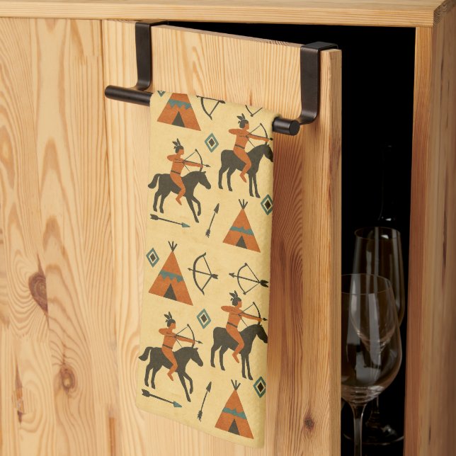 Linge De Cuisine Indian art (Pliage en tiers)
