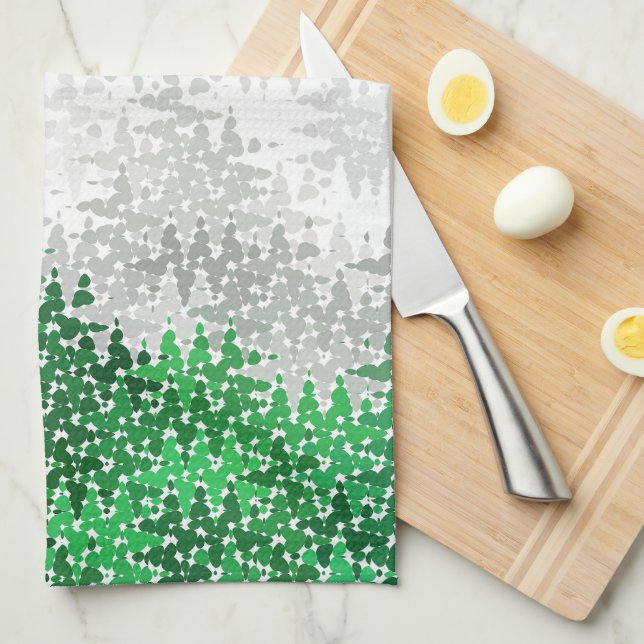 Linge De Cuisine Indicateur Abstrait Grayromantic Pride (Quart Plié)