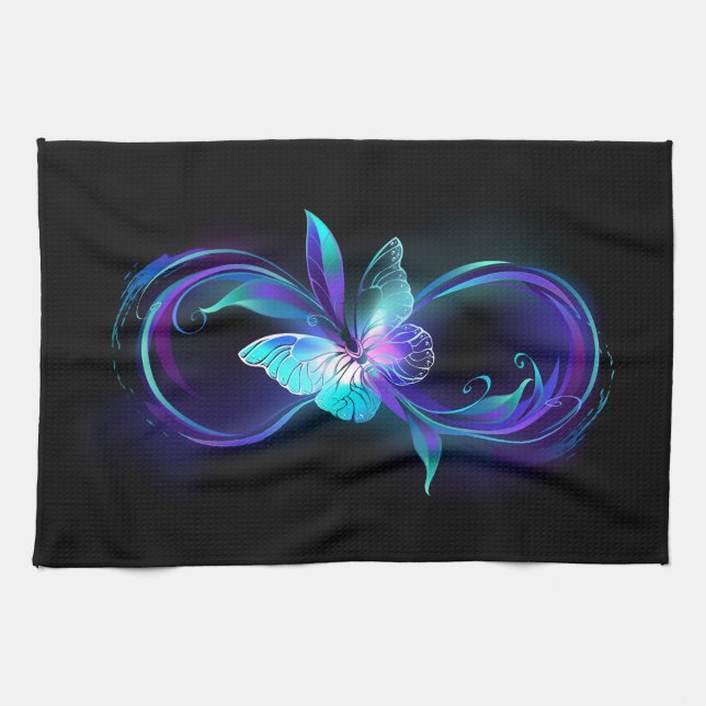 Linge De Cuisine Infinité brillante avec papillon magique (Horizontal)