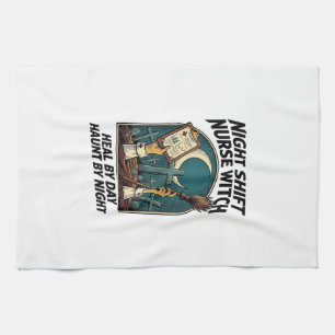 Linge De Cuisine Infirmière de nuit Sorcière Rétro Halloween Tee