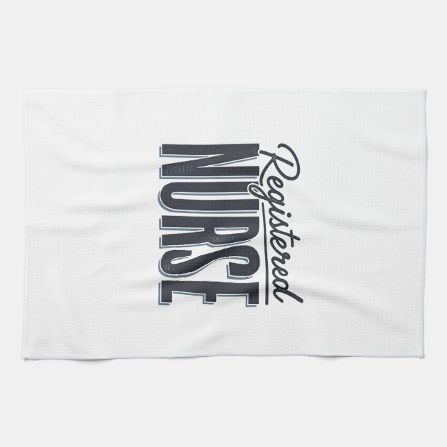 Linge De Cuisine Infirmière diplômée Script Typographie Vector Desi (Horizontal)