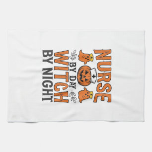 Linge De Cuisine Infirmière Halloween Sorcière la nuit Vintage Shir