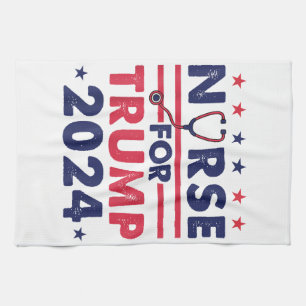 Linge De Cuisine Infirmières Rétro Pour Trump 2024 Drapeau Amérique