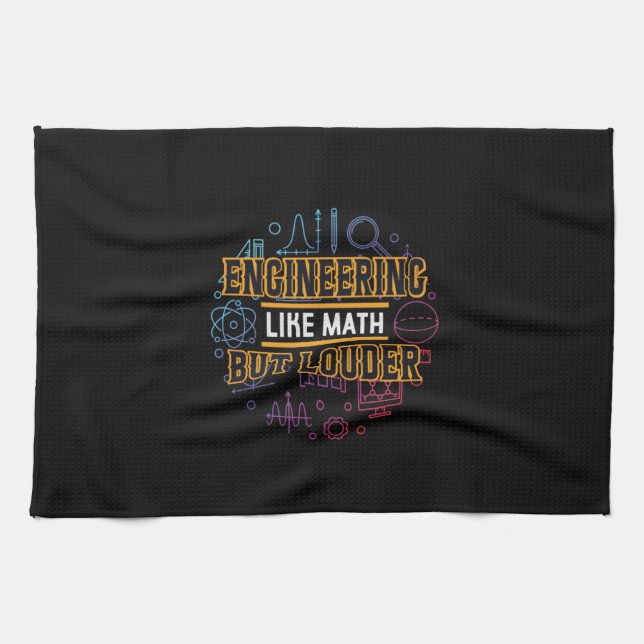 Linge De Cuisine Ingénieur Ingénieur Comme Math (Horizontal)