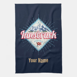 Linge De Cuisine Innsbruck Tyrol Autriche Retro Alpes Vintage