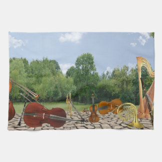Linge De Cuisine Instruments d'orchestre en parc