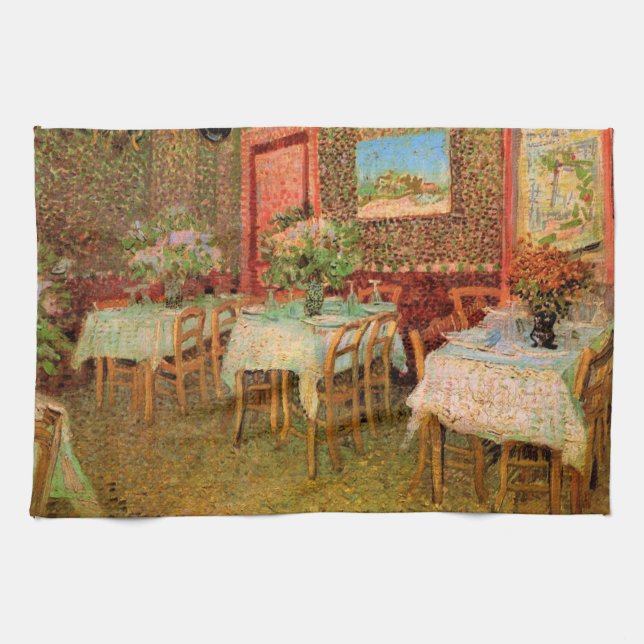 Linge De Cuisine Intérieur d'un restaurant par Vincent van Gogh (Horizontal)