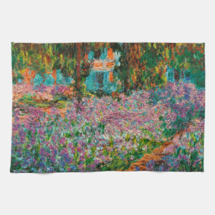 Linge De Cuisine Iris Jardin Monet Giverny fleurs