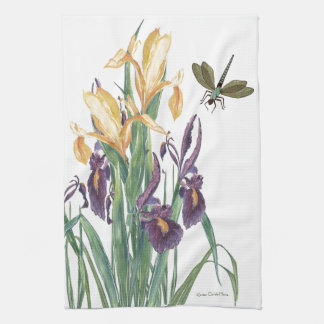 Linge De Cuisine Iris jaune