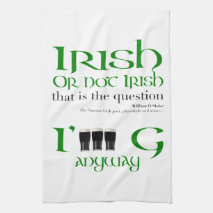 Linge De Cuisine Irlandais ou non Irlandais Original St Patrick's D