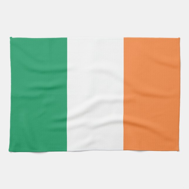 Linge De Cuisine Irlande National Flag, standard irlandais, bannièr (Horizontal)