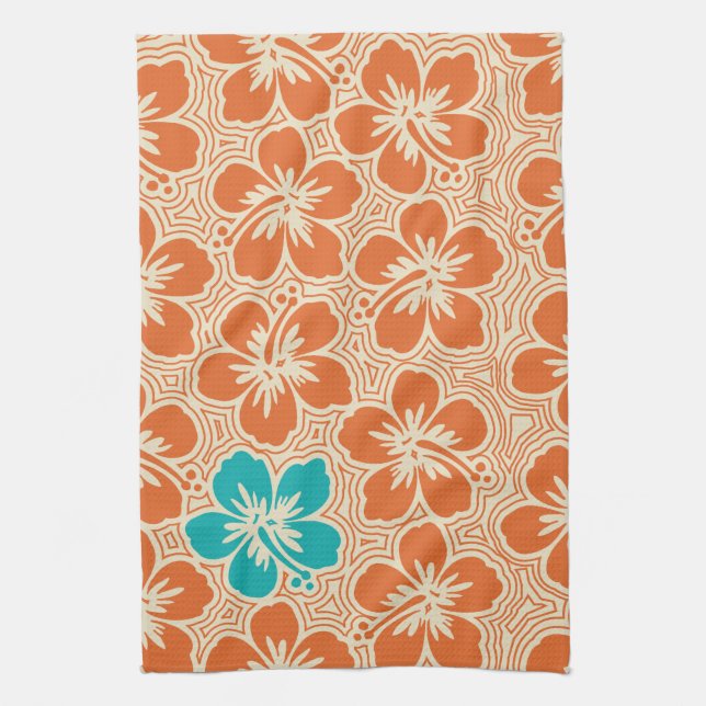 Linge De Cuisine Island Hibiscus Hawaiian Kitchen Towen (Vertical)