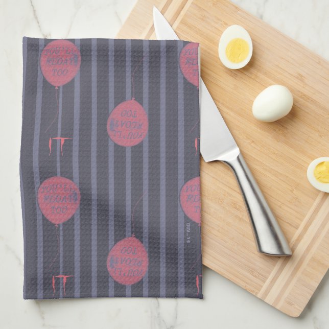 Linge De Cuisine IT - Vous flotterez trop Motif à rayures (Quart Plié)