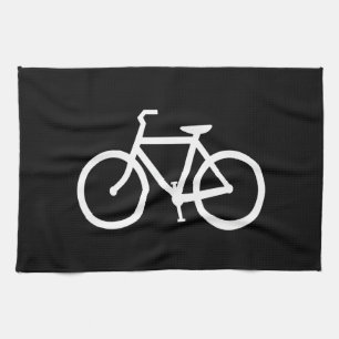 Linge De Cuisine Itinéraire Vélo Blanc