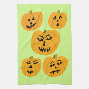 Linge De Cuisine Jack-O-Lanterns CITROUILLE d'Halloween