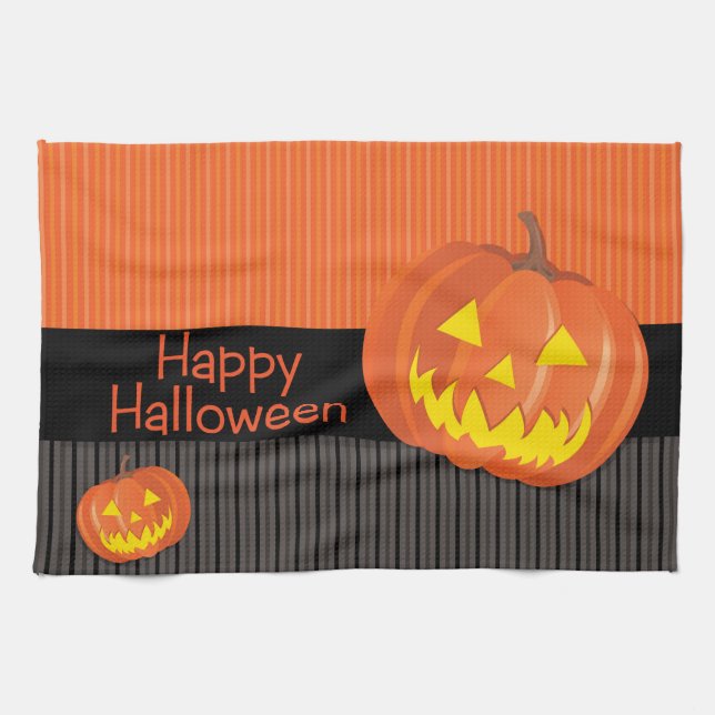 Linge De Cuisine Jack O'Lanterns ! (Horizontal)