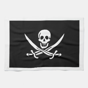 Linge De Cuisine Jack Rackham; drapeau Jolly roger; pirate